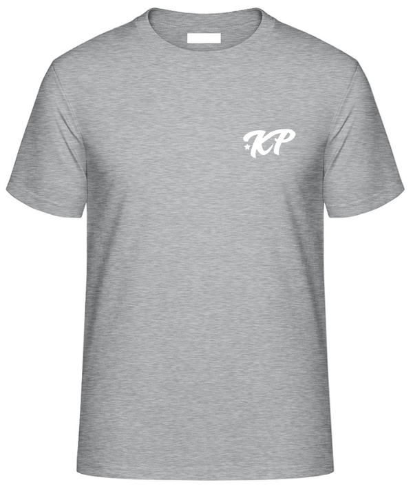 KPentertainment T-Shirt Unisex Logo Klein Weiß