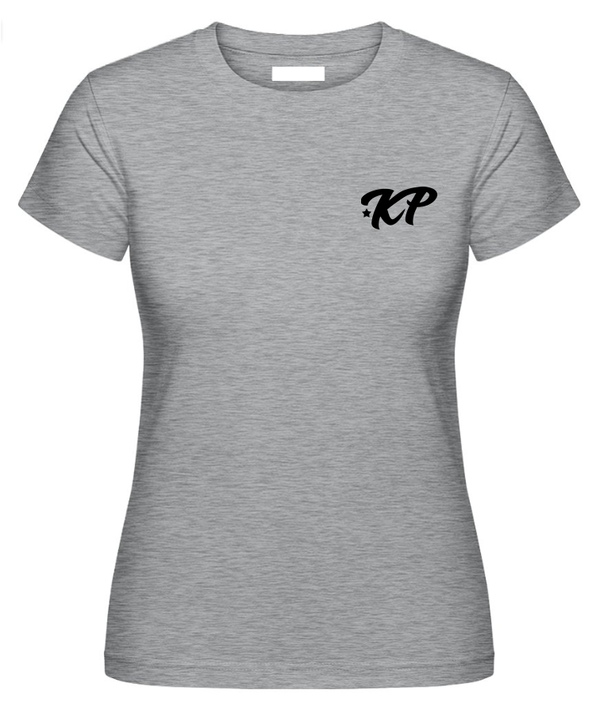 KPentertainment T-Shirt Frauen Logo Klein Schwarz