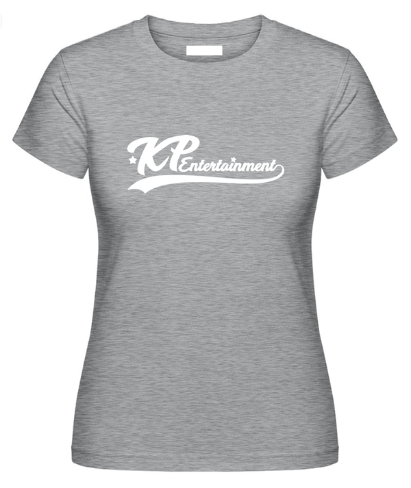 KPentertainment T-Shirt Frauen Logo Groß Weiß