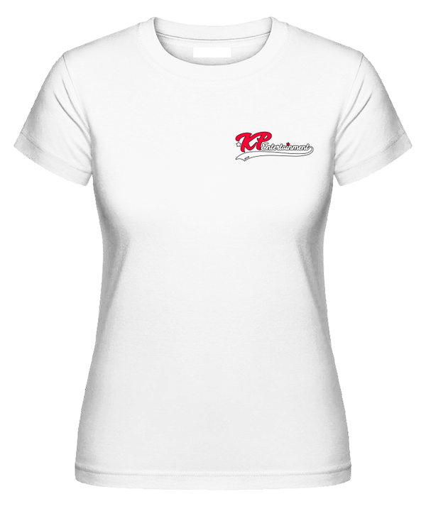KPentertainment T-Shirt Frauen Logo Farbig Klein